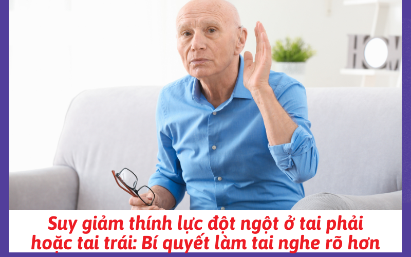 Suy giảm thính lực đột ngột ở tai phải hoặc tai trái: Bí quyết làm tai nghe rõ hơn